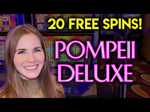 20 Free Games To Start The BONUS! Pomepeii Deluxe Slot Machine!