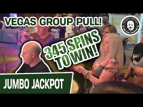😱 345 Spins to Win! 🎰 Jackpot! MASSIVE Las Vegas Slot Machine Group Pull
