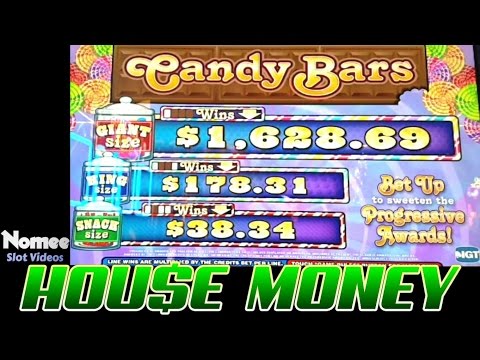 Candy Bars Slot Machine – Progressive Wins! – House Money