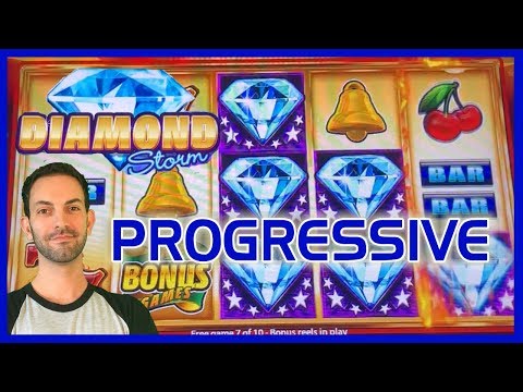💠⚡Diamond Storm HUGE Progressive WIN! 🎰 ✦ Slot Machine Pokies w Brian Christopher