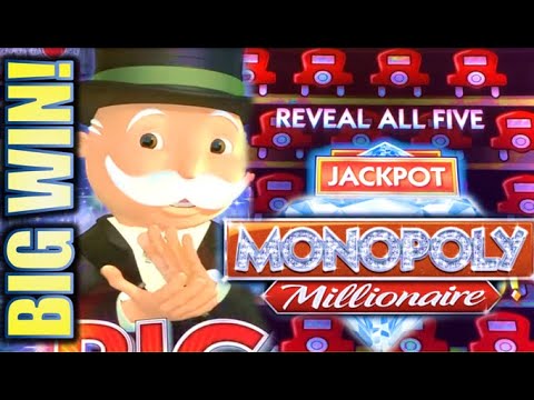 ★HUGE MONOPOLY BIG WIN!★ 🎩 MONOPOLY MILLIONAIRE & MONOPOLY JACKPOT STATION Slot Machine (SG)