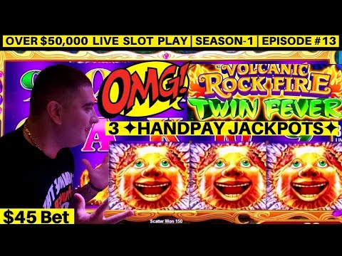 ✦3 HANDPAY JACKPOTS✦ On High Limit Konami Slot Machine – Up To $45 Bet Bonus| Season-1 | Episode #13
