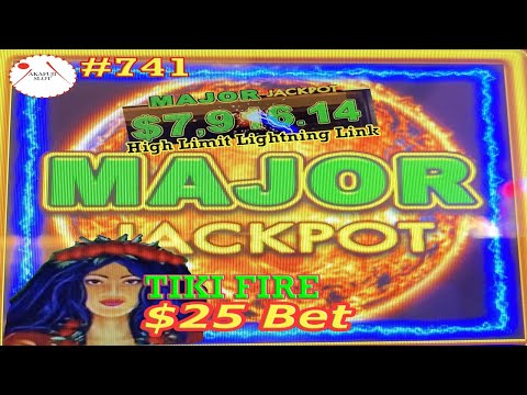 High Limit Handpay🎰 Lightning Cash TIKI FIRE Slot Progressive Jackpot Major Massive Win🎊 赤富士スロット カジノ
