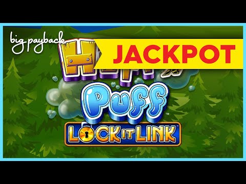 JACKPOT HANDPAY! Lock It Link Huff N' Puff Slot – $25 MAX BET BONUS!