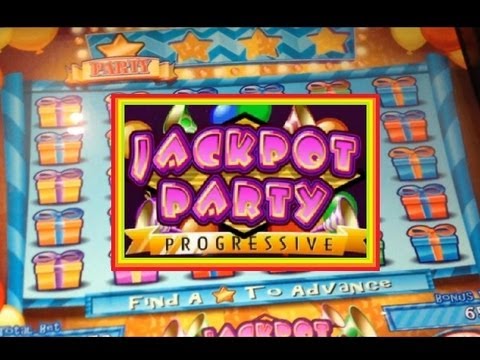Jackpot Party Progressive Slot Machine Bonus!  ~ WMS (JACKPOT PARTY)