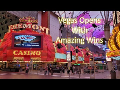 Las Vegas Reopens | Huge Slot Win | Downtown Las Vegas | Fremont Street