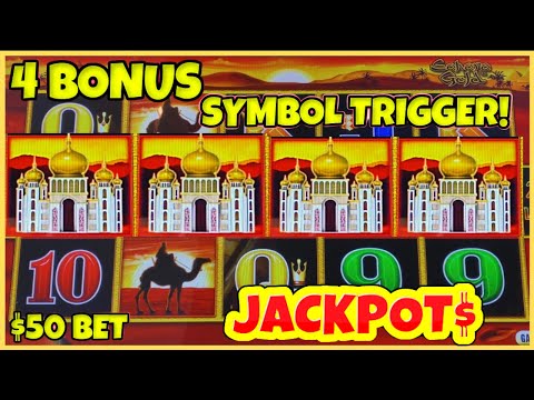 ⚡️Lightning Link Sahara Gold (2) HANDPAY JACKPOTS ⚡️HIGH LIMIT Back 2 Back Bonus Rounds Slot Machine