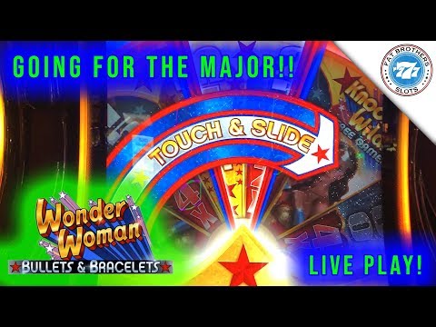 MAJOR PROGRESSIVE HUNTING! Big Win⚔️ Wonder Woman Bullets and Bracelets ⚔️ Slot Machine!
