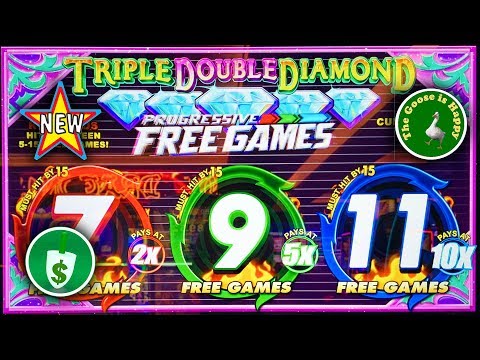 ⭐️ New 😄 Triple Double Diamond Progressive Free Games slot machine, nice bonus