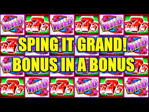 NICE! LANDED THE BONUS IN THE BONUS SPIN IT GRAND SLOT MACHINE