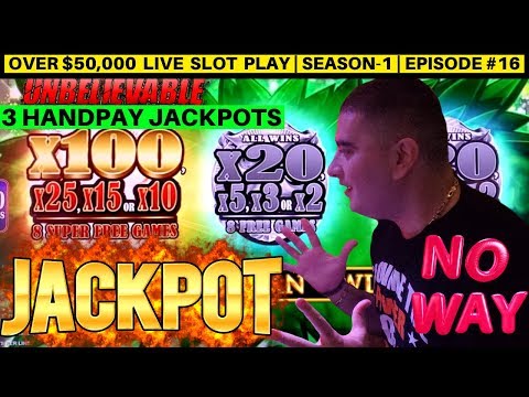 OMG !! ✦3 HANDPAY JACKPOTS✦ On High Limit Konami Slot Machines | Season-1 | Episode #16