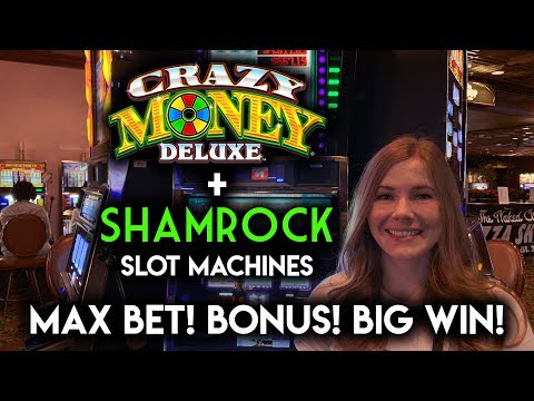 SHAMROCK! Slot Machine! BIG WIN BONUS! Progressive WON!!