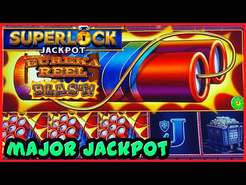 🧨SUPERLOCK Lock It Link Eureka Reel Blast MAJOR JACKPOT HANDPAY 🧨HIGH LIMIT $24 BONUS Slot Machine