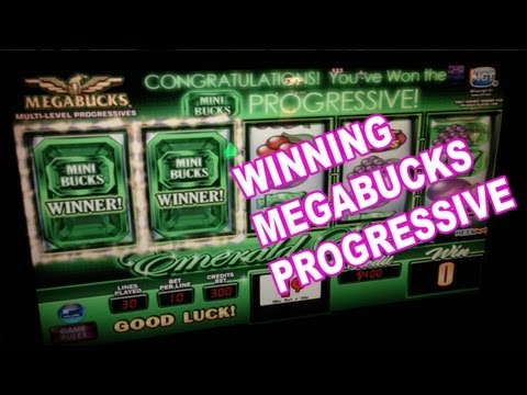 Winning at MEGABUCKS Progressive Slot Machine
