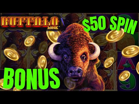 🐃 $50/SPIN JACKPOT BONUS ON BUFFALO LINK HIGH LIMIT SLOT MACHINE |  LIVE SLOT PLAY AT THE CASINO